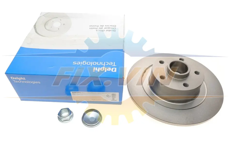 Диск гальмівний (задній) Renault Laguna 08-15 (300х11) (+ABS) (з підшипником) DELPHI Delphi BG9135RS (фото 1)