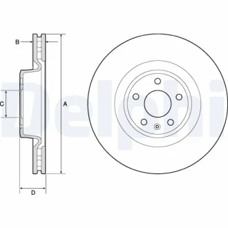 Тормозной диск Delphi BG9173C