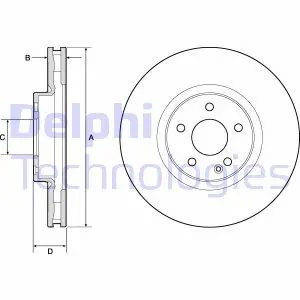 Гальмівний диск Delphi BG9174C