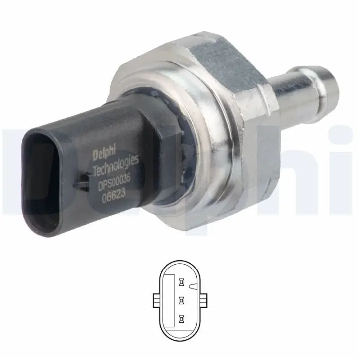 DELPHI BMW Датчик тиску ВГ 1 (F20) 114 d/116 d/118 d 11-, 3 (E90) 318 d/320 d 04- Delphi DPS00035-12B1 (фото 1)