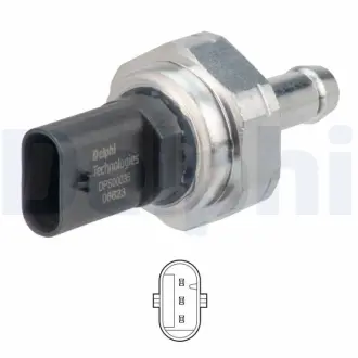 DELPHI BMW Датчик тиску ВГ 1 (F20) 114 d/116 d/118 d 11-, 3 (E90) 318 d/320 d 04- Delphi DPS00035-12B1