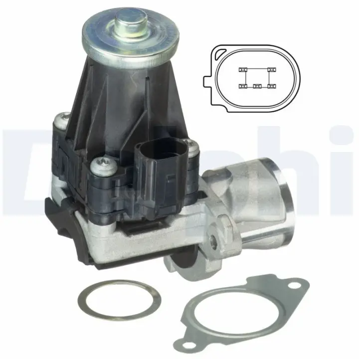 ZawГr EGR MITO/500 500C DOBLO FIORINO/ASTRA CORSA M Delphi EG1044312B1 (фото 1)