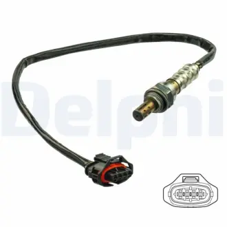Лямбда-зонд (кількість дротів 4, 500мм) OPEL ASTRA H, ASTRA H CLASSIC, ASTRA H GTC, SIGNUM, VECTRA C, VECTRA C GTS, ZAFIRA B 1.6-1.8LPG 07.05-04.15 Delphi ES2111612B1