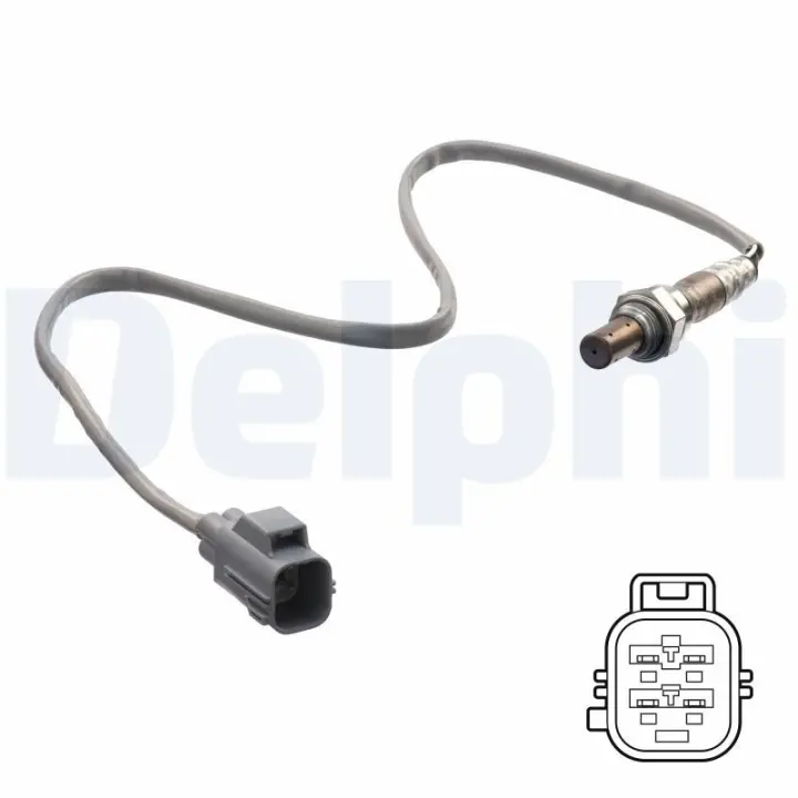 Лямбда-зонд (кількість дротів 4, 620мм) VOLVO S60 I, S70, S80 I, V70 II 2.3-2.4LPG 06.98-04.10 Delphi ES2128812B1 (фото 1)