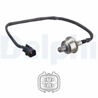 Лямбда-зонд (кількість дротів 4шт довжина 530мм) HYUNDAI I20 II G4LA 11.14- Delphi ES2131712B1