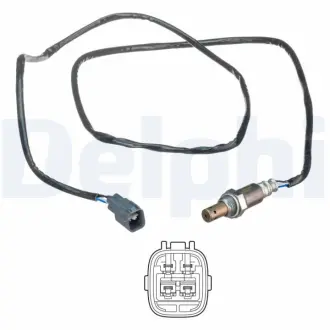 Лямбда-зонд (кількість дротів 4, 1599мм) OPEL ASTRA H, ASTRA H CLASSIC, ASTRA H GTC, ASTRA H/KOMBI, ZAFIRA B, ZAFIRA B/MINIVAN 1.7D 02.07- Delphi ES2135412B1