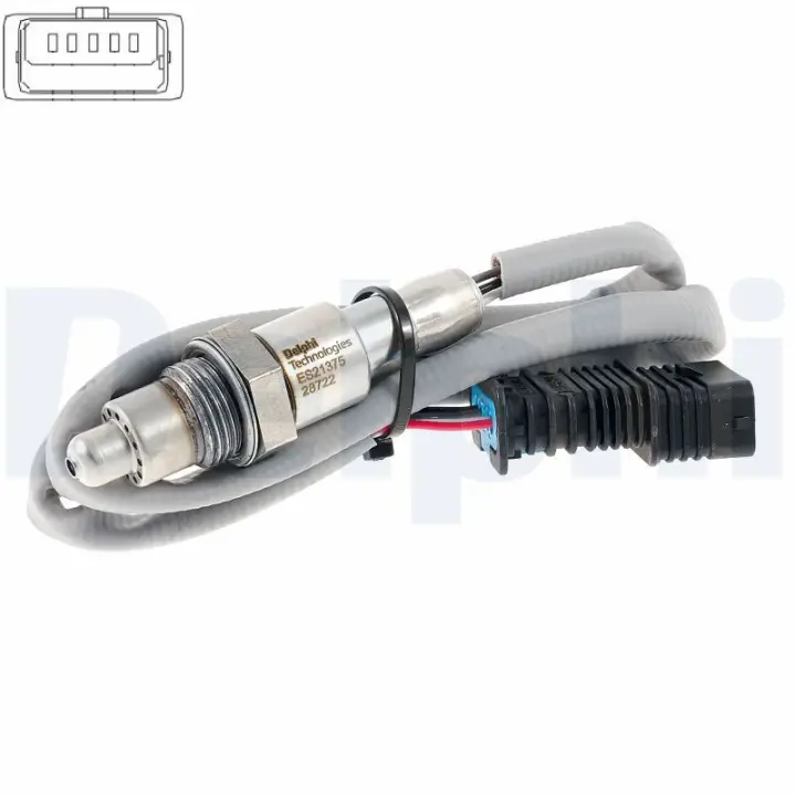 Лямбда-зонд (кількість дротів 4, 530мм) BMW 2 (F45), 2 GRAN TOURER (F46), X1 (F48), X2 (F39) MINI (F55), (F56), (F57), CLUBMAN (F54), COUNTRYMAN (F60) 1.2-2.0 09.13- Delphi ES2137512B1 (фото 1)