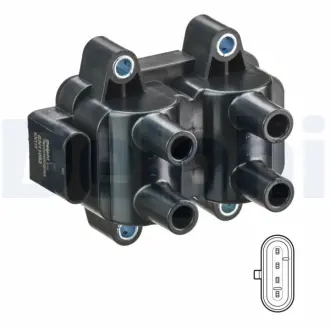 DELPHI котушка запалювання RENAULT Clio, Kangoo, Megane, Twingo DACIA Logan Delphi GN11083-12B1