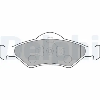 A_Гальмівні колодки дискові FORD Courier/KA/Fiesta "F "99-08 Delphi LP1470