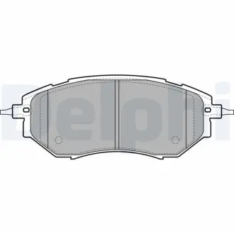 Гальмівні колодки дискові SUBARU Forester/Legacy/Outback/Tribeca "F "04>> Delphi LP1941