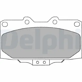 A_Гальмівні колодки дискові SUBARU Impreza "F "00-07 - знято з виробництва Delphi LP2044