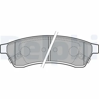Комплект тормозных колодок Delphi LP2197