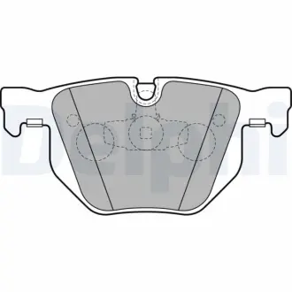 A_Гальмівні колодки дискові BMW 3(E90)/X1(E84) "R "05>> Delphi LP2256