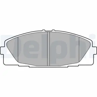 Гальмівні колодки дискові TOYOTA Hiace "F "05>> Delphi LP2473