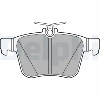 Гальмівні колодки дискові AUDI/VW A3/Golf "R "12>> Delphi LP2697