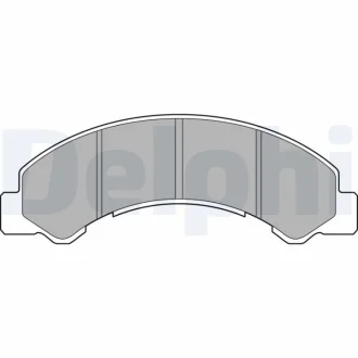 Дисковые тормозные колодки, комплект Delphi LP2769