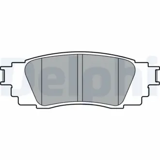 Комплект гальмівних колодок Delphi LP3379