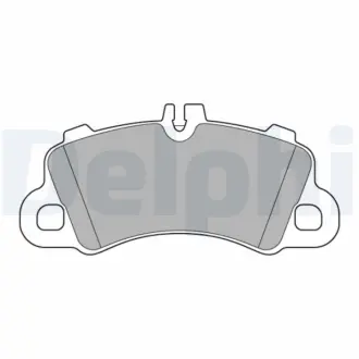 Комплект гальмівних колодок передн, PORSCHE CAYENNE, MACAN 2.0-4.0H 02.14- Delphi LP3639
