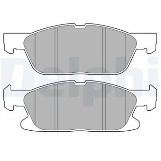 Гальмівні колодки, дискові Delphi LP3704