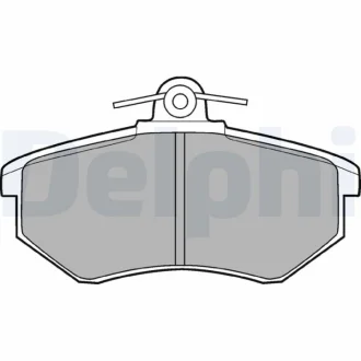 Комплект тормозных колодок Delphi LP424