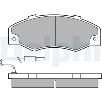 Комплект тормозных колодок Delphi LP489