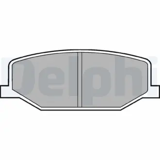 Гальмівні колодки дискові SUZUKI Jimny "F "98>> Delphi LP527