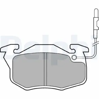 Комплект гальмівних колодок Delphi LP696