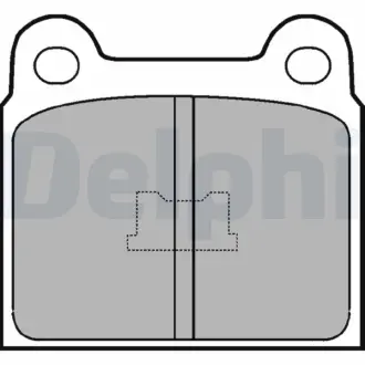 Гальмiвнi колодки дисковi Delphi LP76