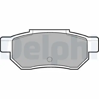 Гальмівні колодки, дискові Delphi LP772