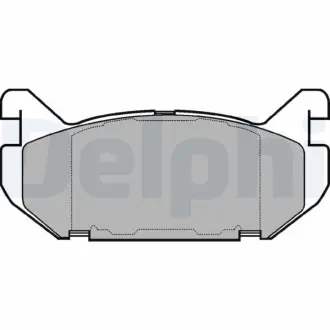 Гальмівні колодки, дискові Delphi LP802
