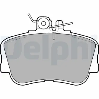 Комплект гальмівних колодок Delphi LP881