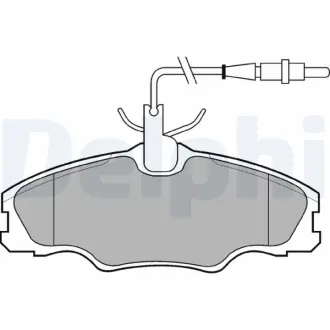Гальмівні колодки дискові PEUGEOT 406 "F "96>> Delphi LP985