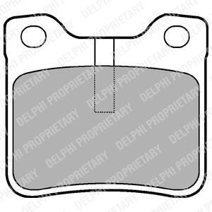 Гальмівні колодки дискові PEUGEOT 406/607 "R "96-05 Delphi LP991