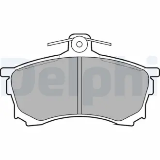 Комплект гальмівних колодок Delphi LP992