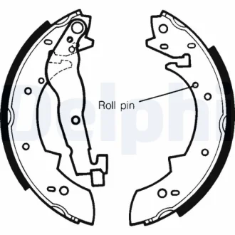 Комлект тормозных накладок Delphi LS1233