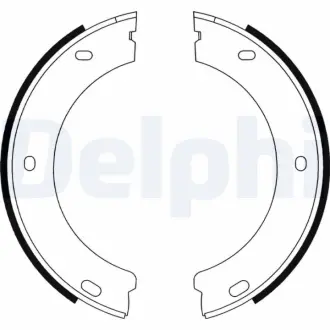 Гальмівні колодки, барабанні Delphi LS1597
