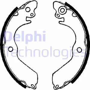 Гальмівна колодка Delphi LS1649 (фото 1)