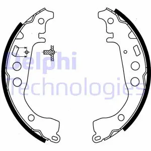 Гальмівна колодка Delphi LS1854