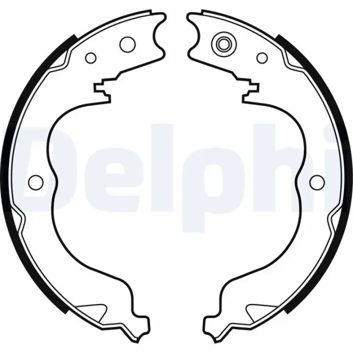 Гальмівна колодка CITROEN C-CROSSER, C-CROSSER ENTERPRISE MITSUBISHI ENDEAVOR, GRANDIS, LANCER VIII, OUTLANDER II, OUTLANDER III PEUGEOT 4007 SUBARU FORESTER, IMPREZA, LEGACY V 1.5-3.8 01.03- Delphi LS2008 (фото 1)