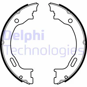 Комлект тормозных накладок Delphi LS2077