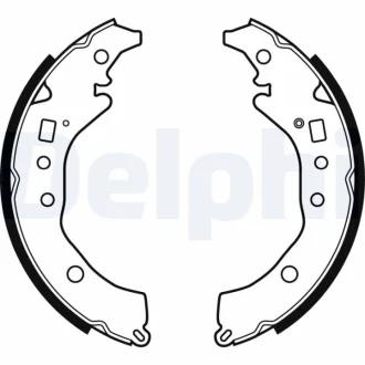 Комлект тормозных накладок Delphi LS2079