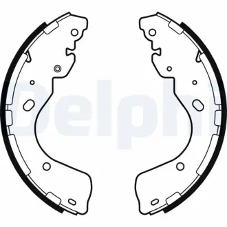 Комлект тормозных накладок Delphi LS2080