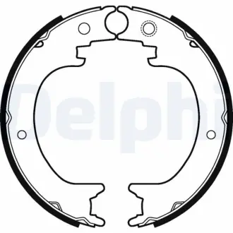 Комлект тормозных накладок Delphi LS2121