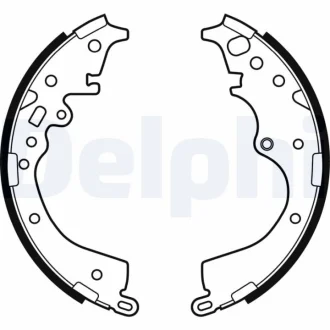 Барабанные тормозные колодки Delphi LS2133
