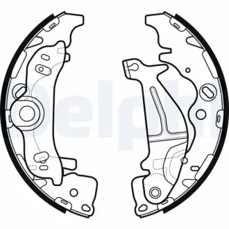 Гальмівні колодки, барабанні Delphi LS2138