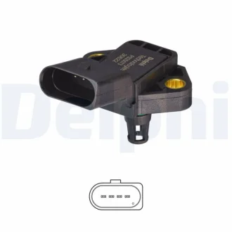 Датчик тиску наддуву Delphi PS20073-12B1
