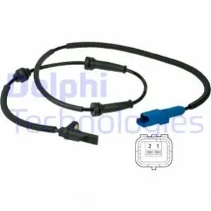Датчик ABS передн Лів/Прав DS DS 3 CITROEN C3 AIRCROSS II, C3 II, C3 II/HATCHBACK, C3 III, C3 ORIGIN III, C3 PICASSO, C4 CACTUS, C-ELYSEE, DS3 PEUGEOT 2008 I, 207 1.0-1.6LPG 02.06- Delphi SS20390 (фото 1)