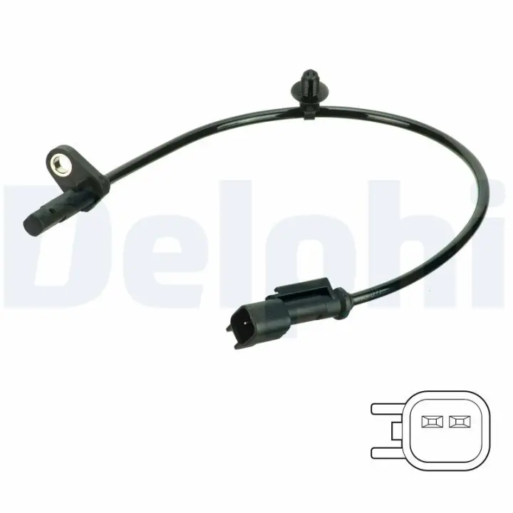 DELPHI FORD Датчик ABS передн. TOURNEO CUSTOM V362 15-, TRANSIT CUSTOM V362 15- Delphi SS20805 (фото 1)