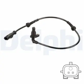Датчик ABS задн Лів DACIA DUSTER, DUSTER/SUV RENAULT ARKANA I, DUSTER, KAPTUR 1.0-2.0 04.10- Delphi SS20818