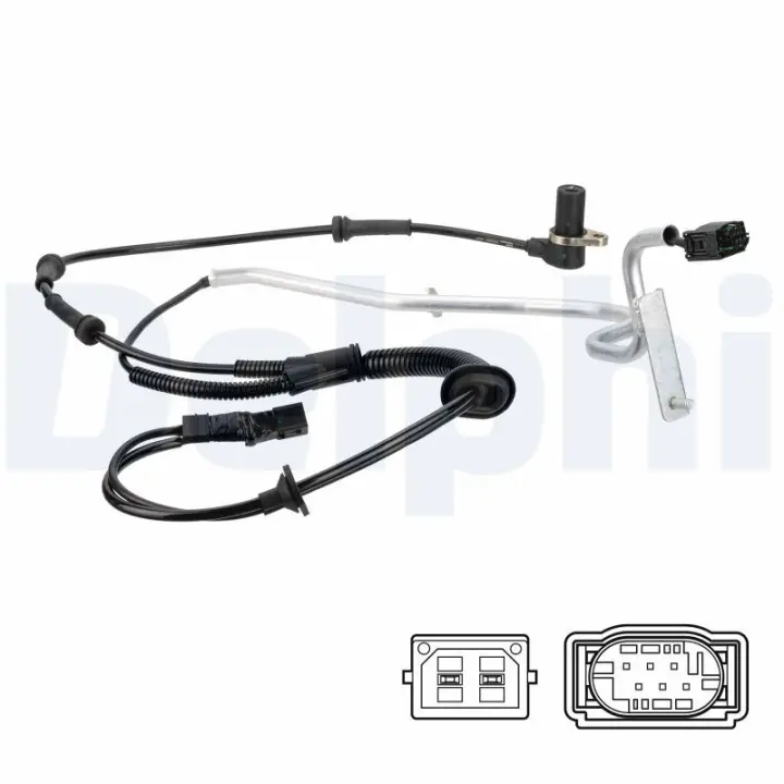 Датчик ABS задн Лів VW PASSAT B5, PASSAT B5.5 1.6-4.0 08.96-05.05 Delphi SS20824 (фото 1)